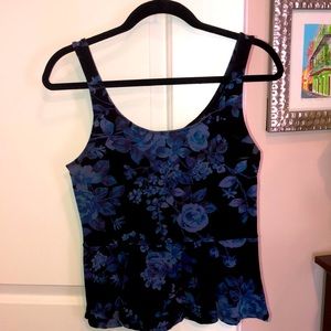 Floral peplum top